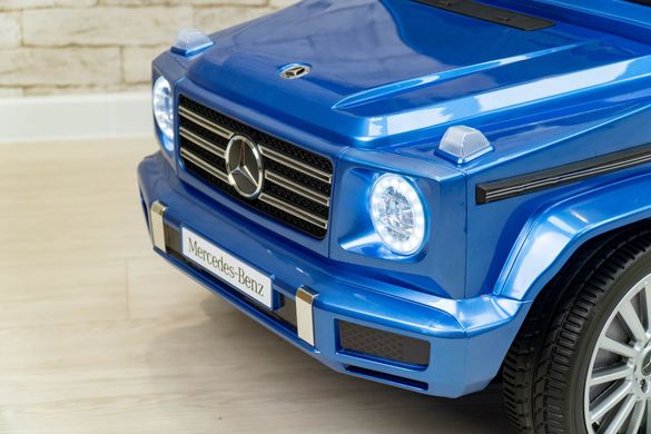 Детский джип Mercedes-Benz  G500 полный привод синий лак