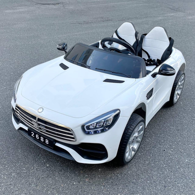 Двухместный электромобиль Mercedes AMG GT Style белый