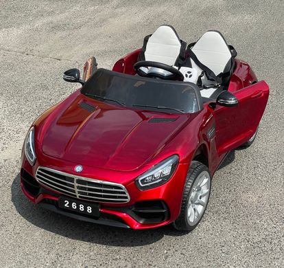 Двухместный электромобиль Mercedes AMG GT Style красный лак