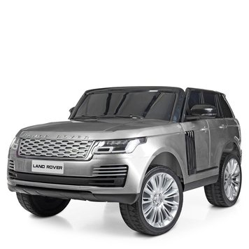 Дитячий двомісний джип Range Rover (4WD, МР-3) срібло лак