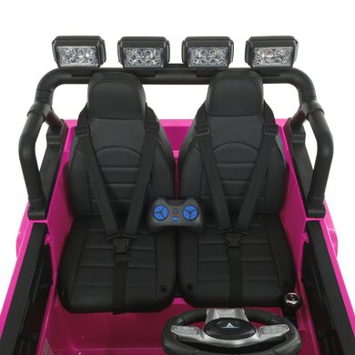 Двухместный джип Toyota 24V полный привод розовый