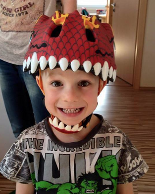 Детский шлем Crazy Safety Chinese Dragon (красный дракон)