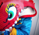 Дитячий шолом Crazy Safety Chinese Dragon (червоний дракон)