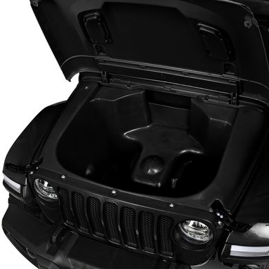 Детский электромобиль Jeep Wrangler Rubicon полный привод MP3 черный