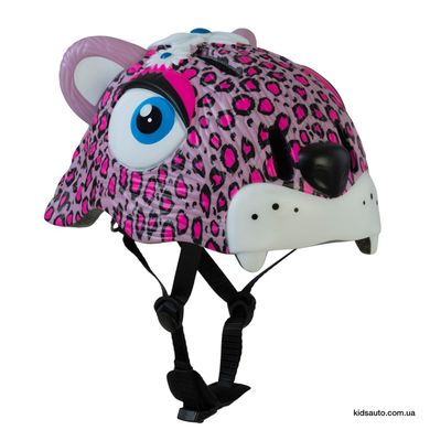 Детский шлем Crazy Safety Pink Leopard (розовый леопард)
