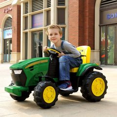 Трактор Farmer с прицепом (надувные колёса + пульт) зеленый