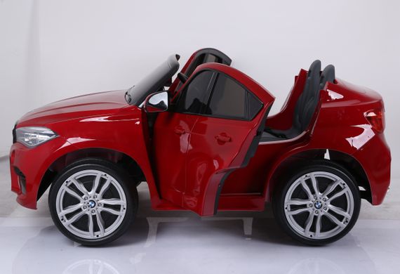 Двомісний дитячий електромобіль BMW X6M. Червоний лак (автопокраска)