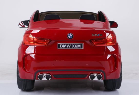 Двомісний дитячий електромобіль BMW X6M. Червоний лак (автопокраска)