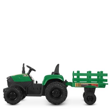 Трактор Farmer 24V з причепом + пульт зелений