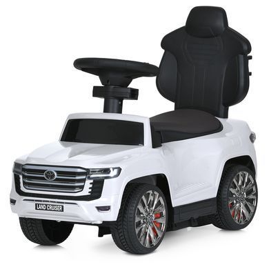 Дитяча машинка каталка-толокар Toyota Land Cruiser білий
