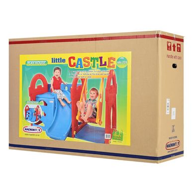 Игровая горка с качелями Little castle