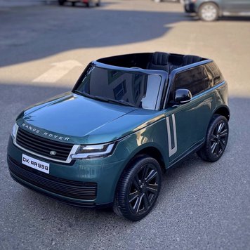 Дитячий двомісний джип Range Rover 4х4 (повний привід) зелений лак