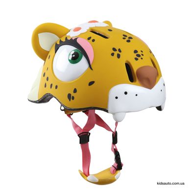 Детский шлем Crazy Safety  Leopard (желтый леопард)