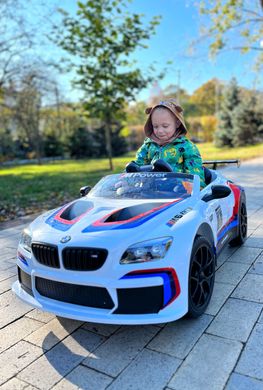 Дитячий електромобіль BMW M6 GT3 білий