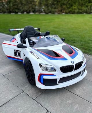 Детский электромобиль BMW M6 GT3 белый