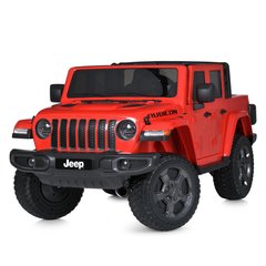 Детский двухместный внедорожник Jeep 4х4 (полный привод) красный