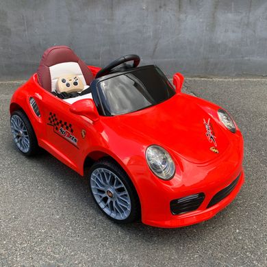 Детский электромобиль Porsche 911 style красный