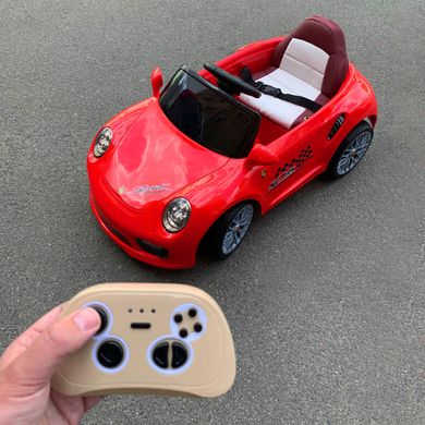 Детский электромобиль Porsche 911 style красный