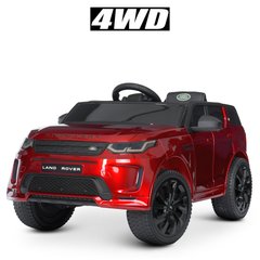 Детский джип Land Rover Discovery полный привод красный лак