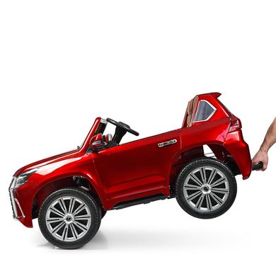Дитячий джип двомісний Lexus LX-570 (повний привод, МР-3) червоний лак