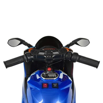 Дитячий електромотоцикл Ducati style 12V синій лак