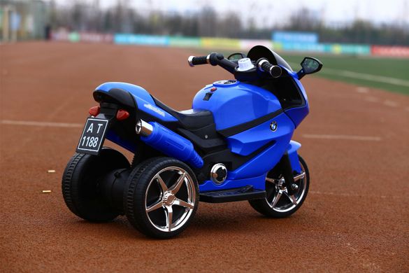 Трёхколёсный мотоцикл Moto S c пультом синий