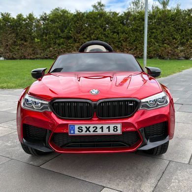 Дитячий електромобіль BMW M5 червоний лак