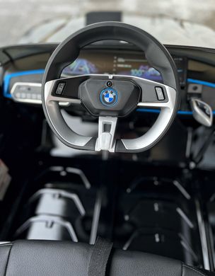 Детский электромобиль BMW I4 чорный лак