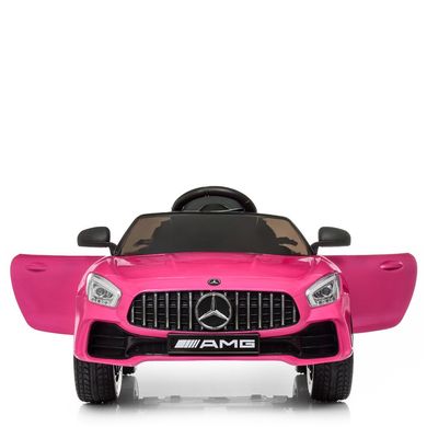 Дитячий електромобіль Mercedes GT style рожевий лак