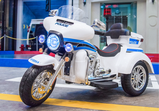 Трьохколісний мотоцикл Police білий