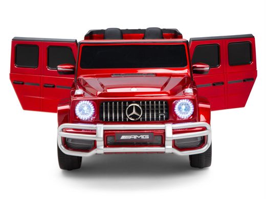 Дитячий двомісний джип Mercedes-Benz G63 AMG повний привод червоний лак