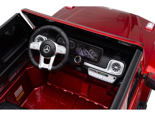 Дитячий двомісний джип Mercedes-Benz G63 AMG повний привод червоний лак