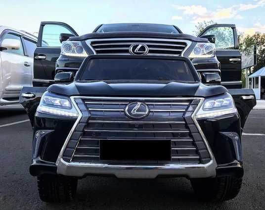 Двомісний Lexus LX-570 (4WD, МР4 планшет) чорний лак