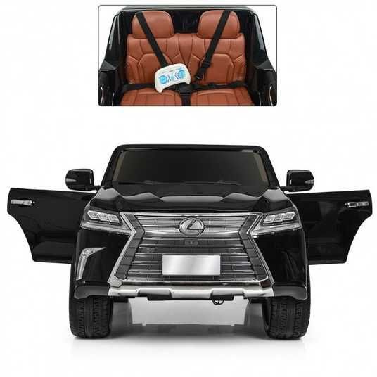 Двомісний Lexus LX-570 (4WD, МР4 планшет) чорний лак