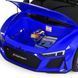Дитячий двомісний електромобіль Audi R8 синій
