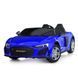 Дитячий двомісний електромобіль Audi R8 синій