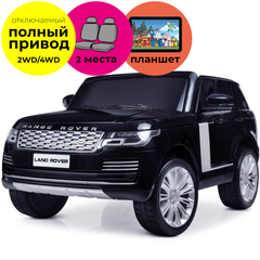 Двомісний Range Rover (4WD, МР4 планшет) чорний лак