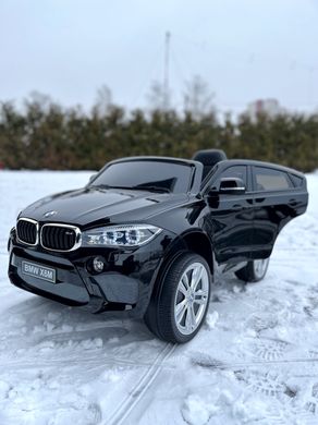 Детский электромобиль BMW X6M premium чёрный