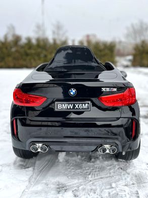 Детский электромобиль BMW X6M premium чёрный