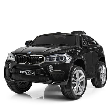 Дитячий електромобіль BMW X6M premium чорний лак