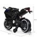 Дитячий електромотоцикл Ducati style чорний лак