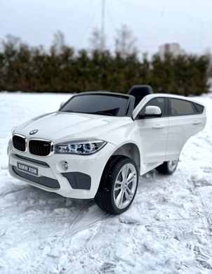 Детский электромобиль BMW X6M premium белый