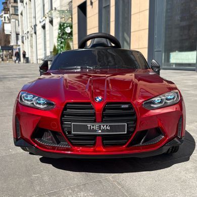 Дитячий елктромобіль BMW M4 червоний лак