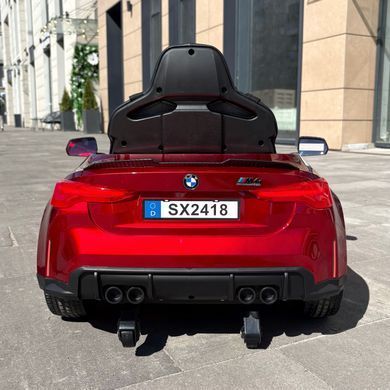 Дитячий елктромобіль BMW M4 червоний лак