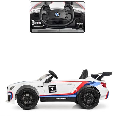 Дитячий електромобіль BMW M6 GT3 білий