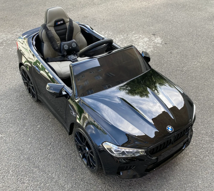 Дитячий електромобіль BMW M5 чорний лак