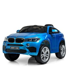 Дитячий електромобіль BMW X6M синій лак