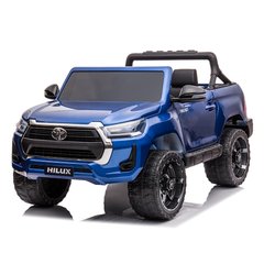 Детский двухместный джип Toyota Hilux (полный привод) синий лак