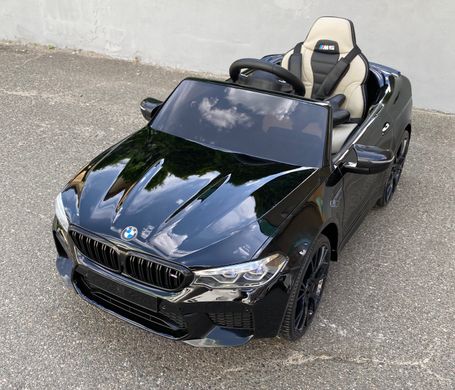 Детский электро автомобиль BMW M5 черный лак