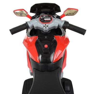 Трёхколёсный мотоцикл Sportmoto с резиновыми колёсами красный
